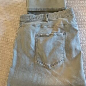 J. Jill Light Blue Jean Capris Plus Size 28W
